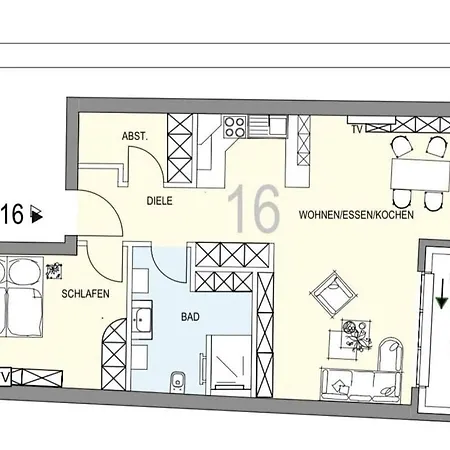 Penthouselounge Duhner Allee דירה קושהאבן
